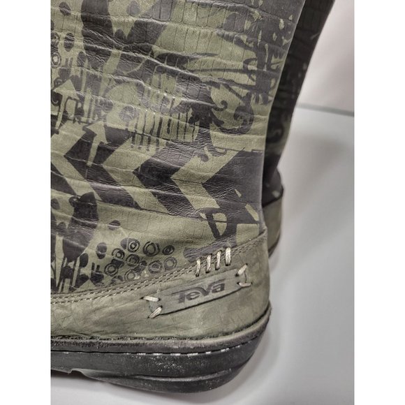 TEVA X Spyder Kiru Aztec Green Snow Winter Boots, Faux Fur Lined, 8.5 - Picture 4 of 9
